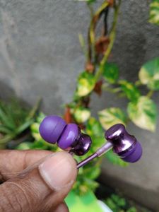 Purple Wireless Neckband Earphones