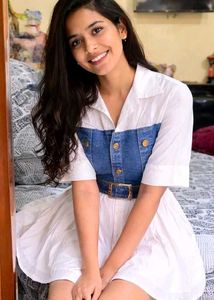 Chic Denim & White Dress