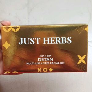Just Herbs Detan Multi-Use 6 Step Facial Kit