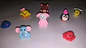 8 Cute Animal clay charms