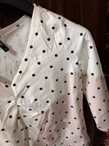 Cute Polka Dot Cropped Top