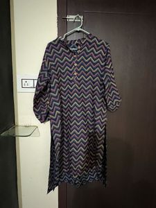 Stylish Chevron Print Kurta