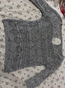 open-knit crochet top