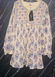 Bohemian Floral Print Kurta