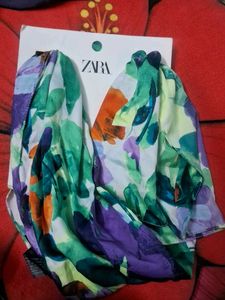 Zara Abstract Floral Scarf