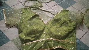 Stunning Green Embroidered Lehenga Choli