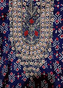 Zaari embroidered Printed Kurti for women