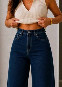 Dark Wash Wide Leg Jeans