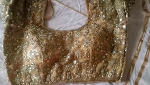 Embellished Gold Ethnic Blouse