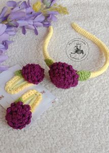 Crochet Hairband & Tictac Set