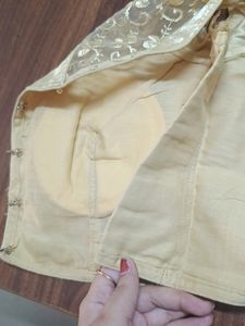 golden blouse for women