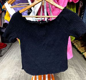 Off Shoulder Crop Top