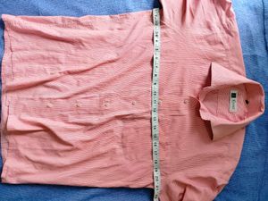 Men's/Women's Pink Striped Dress Shirt