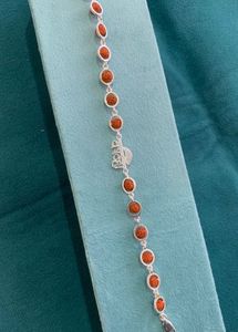 🦚 pure Silver Rudraksha Bracelet