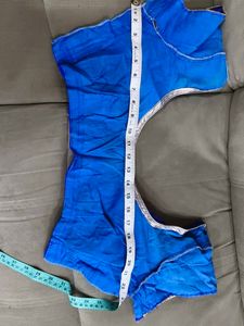 Royal Blue Embroidered Saree