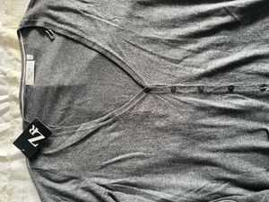 ZR Gray Cardigan Sweater - New with Tags