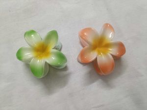 Flower Hair Claw Clips (Set of 2)