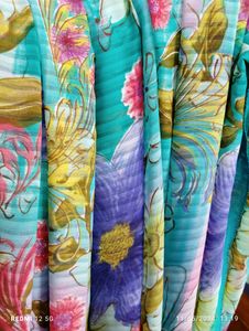 Beautiful Floral Print Chiffon Saree