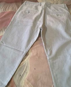 Light grey Striped Pants