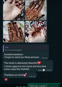 eeffetive mehndi  and nail cone pure organic homem