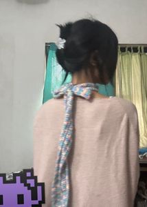 Multi Purpose Crocheted Pastel Scarf