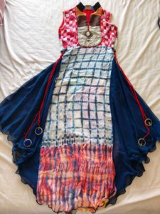 Women Long Multi Colored Kurti