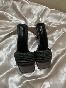 Sparkling Embellished Heeled Sandals