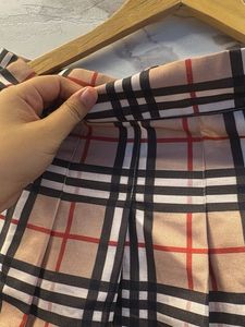 Pleated Plaid Skirt