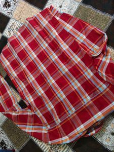 new check red shirt