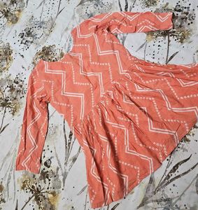 Stylish Orange chunri short Kurti