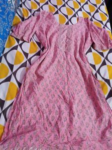 Pretty Pink Floral Kurta