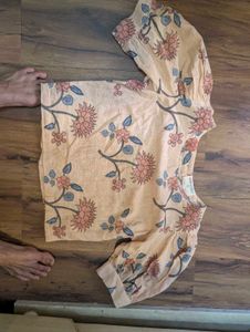 BOMBAY PAISELY Floral Print Puff Sleeve Blouse