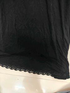Elegant Black Lace Nightgown