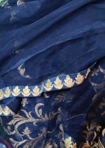 Embroidered Blue lehnga
