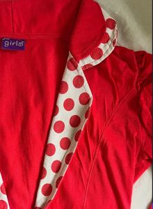 Red Polka Dot Girls Blazer