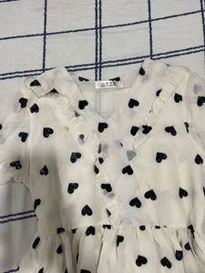 Heart Print Mini Dress