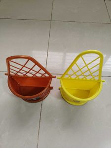 Pack Of Two Plastic Cutlery Pen Stand