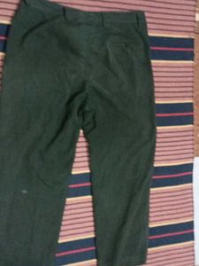 Combo of 2 Men's Casual Pants (Green &amp; Charcoal Gr
