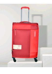 American Tourister Red Spinner Luggage