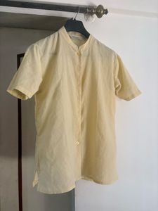 Butter Yellow Short Sleeve Shirt