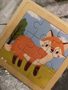 Cute Dinosaur Wooden Jigsaw Puzzle 5pc