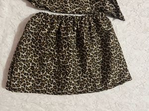Leopard Print Halter Top &amp; Skirt Set