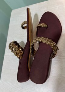 Embellished Flat Sandals