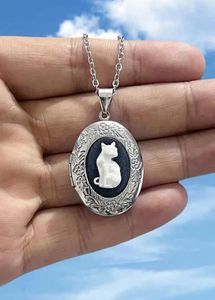 Cat Locket Necklace