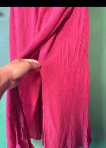 🍁Chic Red Puff Sleeve Maxi Dress
