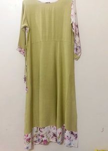 Floral Print Kurta light green