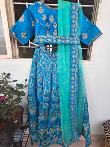 Elegant Blue Lehenga Choli Set