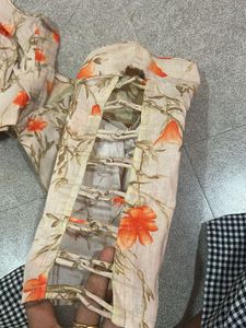 Floral Print Designer Blouse