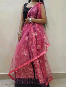 Beautiful pink lehenga choli