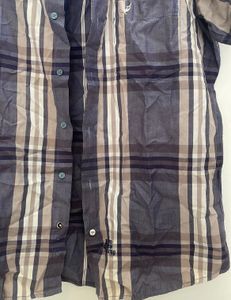 FRED Plaid Button-Down Shirt - Size M